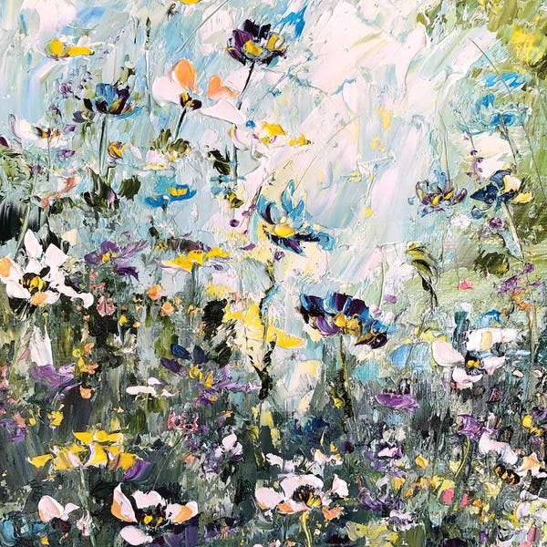 Wildflowers: Evening Landscape by Marina Skromova
