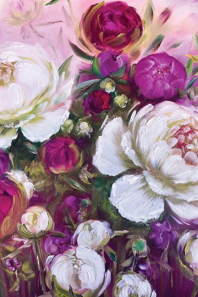 Peonies: Peony Garden Buds by Marina Skromova