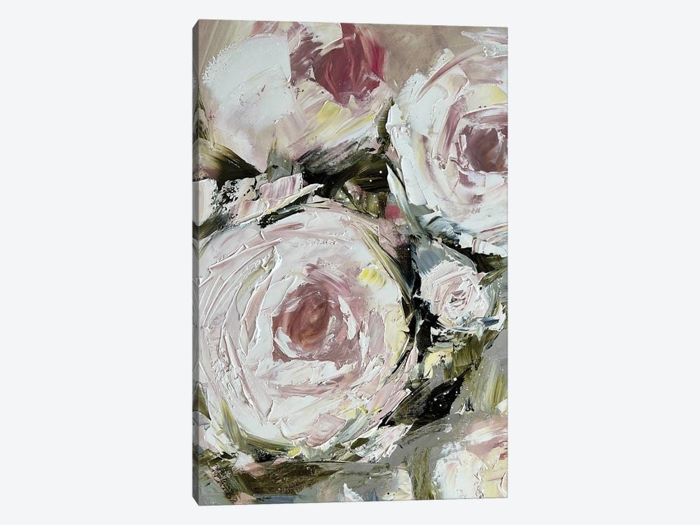 Huge White Roses by Marina Skromova 1-piece Canvas Art Print