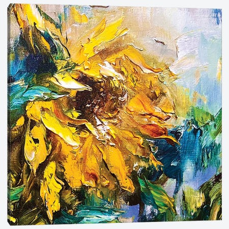 Bright Sunflowers II Canvas Print #SMV462} by Marina Skromova Canvas Artwork