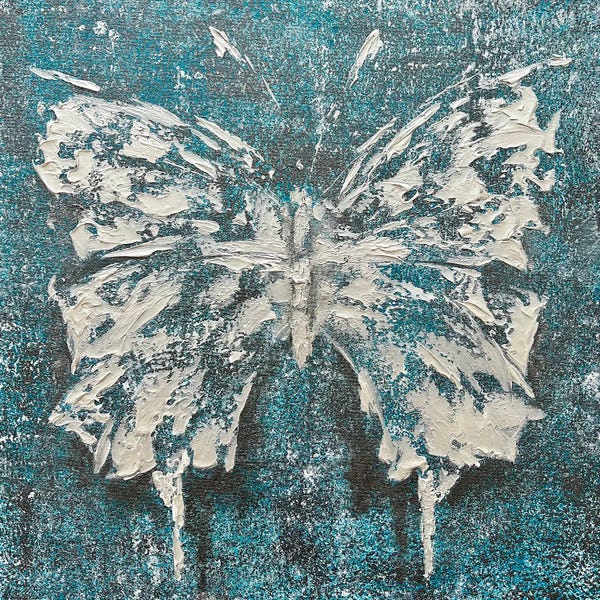 Butterflies: Turquoise Butterfly by Marina Skromova