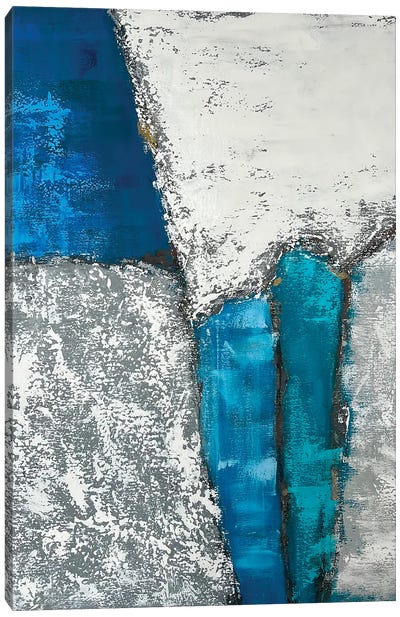 Turquoise Abstract X Canvas Art Print - Marina Skromova