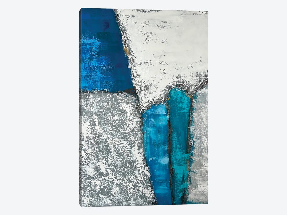 Turquoise Abstract X by Marina Skromova 1-piece Canvas Artwork