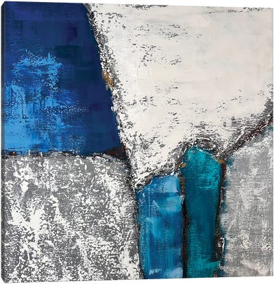 Turquoise Abstract XI Canvas Art Print - Marina Skromova