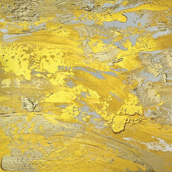 Seasonal Glam: Interior Gold Abstract by Marina Skromova