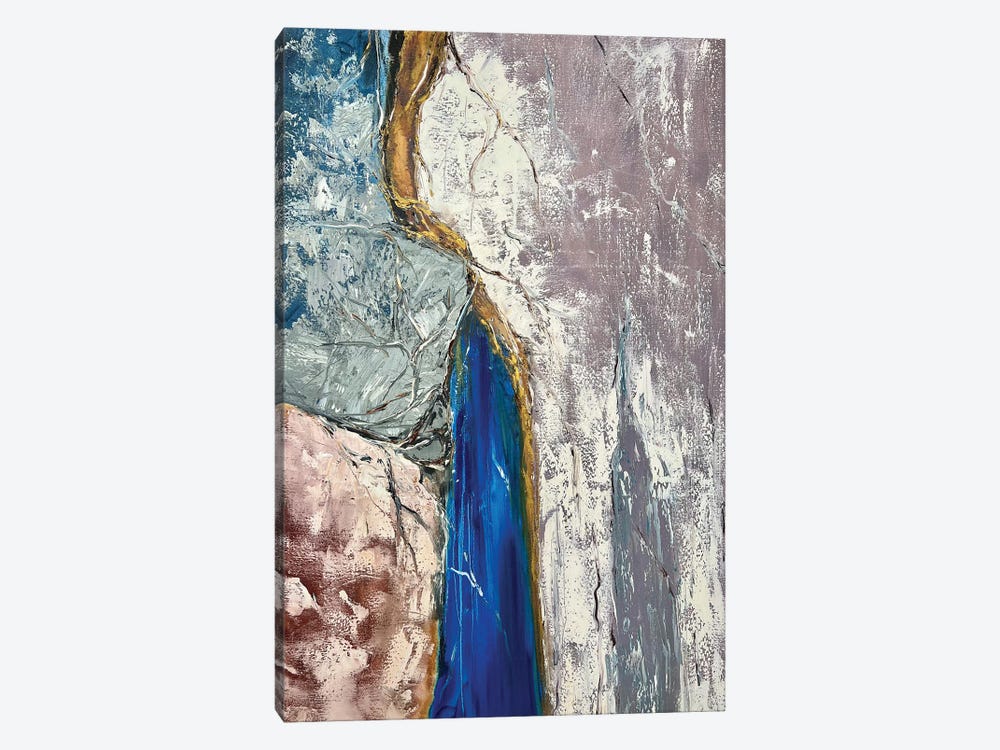 Interior Blue Abstract by Marina Skromova 1-piece Canvas Wall Art