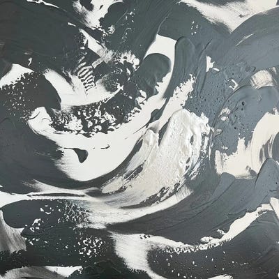 Square Gray Art by Marina Skromova canvas print