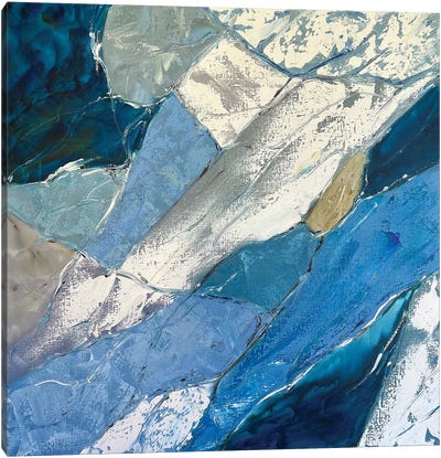 Abstraction Blue Art Canvas Art Print - Marina Skromova
