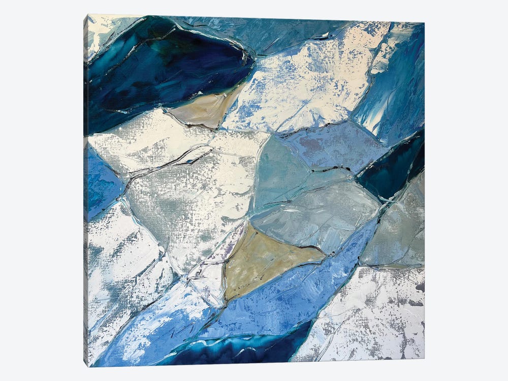 Abstraction Blue Art II by Marina Skromova 1-piece Canvas Wall Art