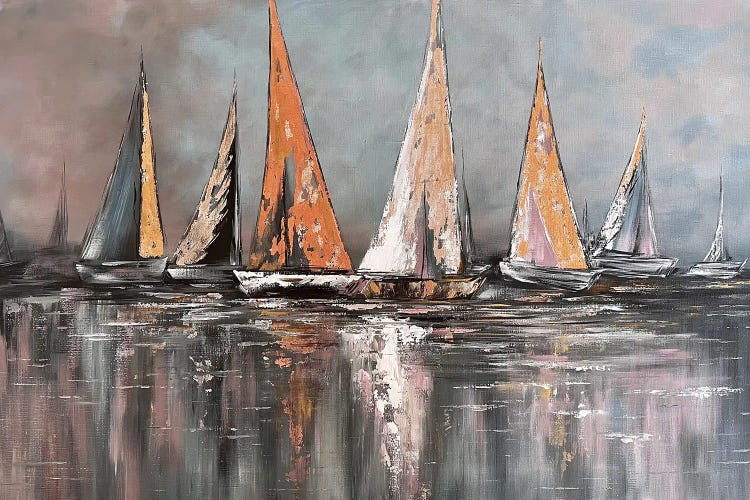 Sailboats On The Sea by Marina Skromova wall art