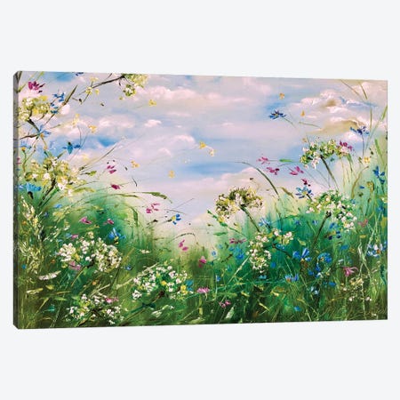 Spring Field Canvas Print #SMV49} by Marina Skromova Canvas Artwork