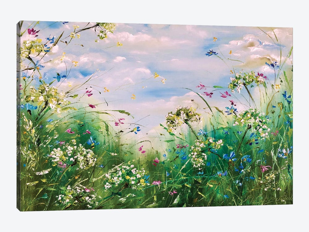 Spring Field by Marina Skromova 1-piece Canvas Art Print
