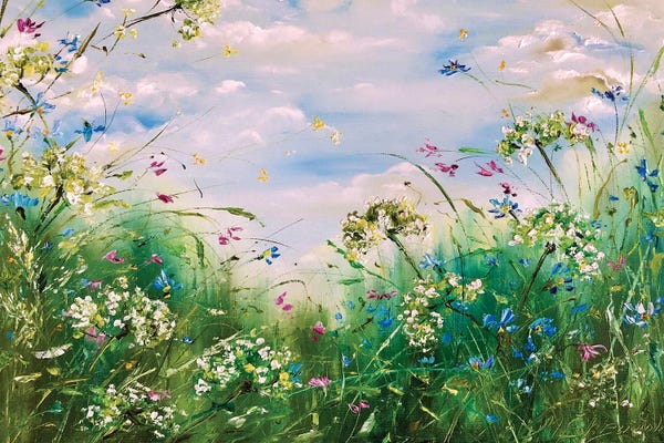 Calm: Spring Field by Marina Skromova
