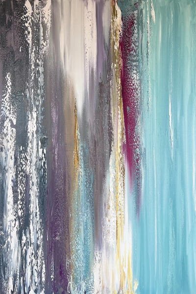 Turquoise Gray Abstract