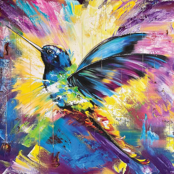 Hummingbirds: Вright Bird Hummingbird by Marina Skromova