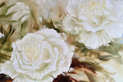 White Roses by Marina Skromova canvas print