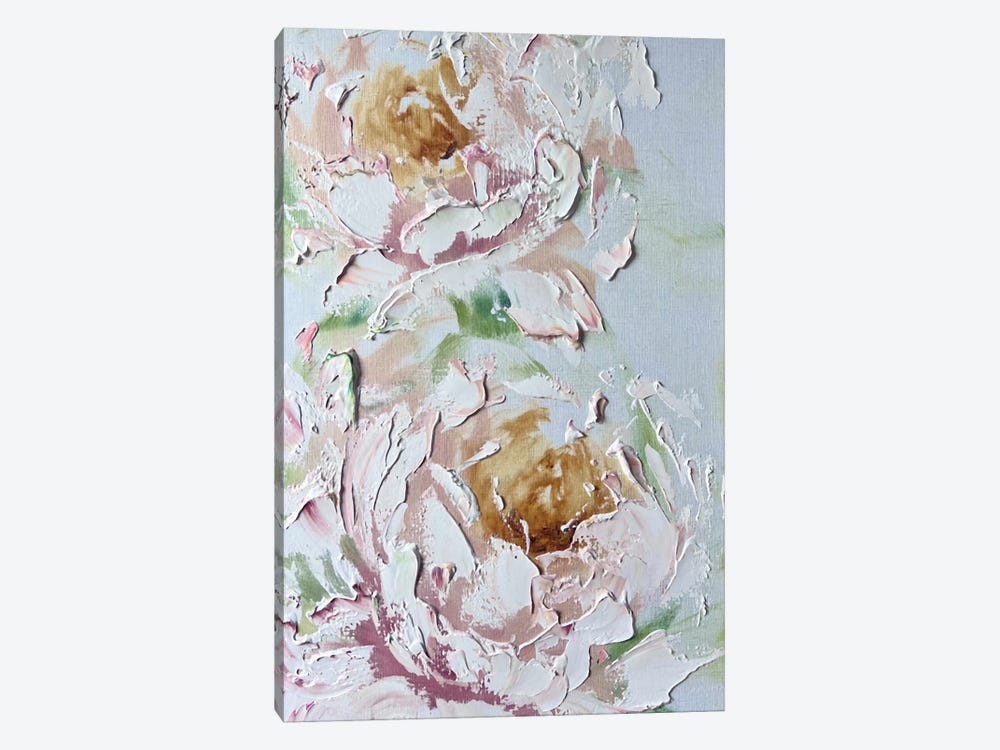 Textured White Peonies by Marina Skromova 1-piece Art Print