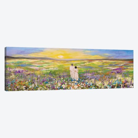 Dawn In The Field Canvas Print #SMV526} by Marina Skromova Canvas Wall Art