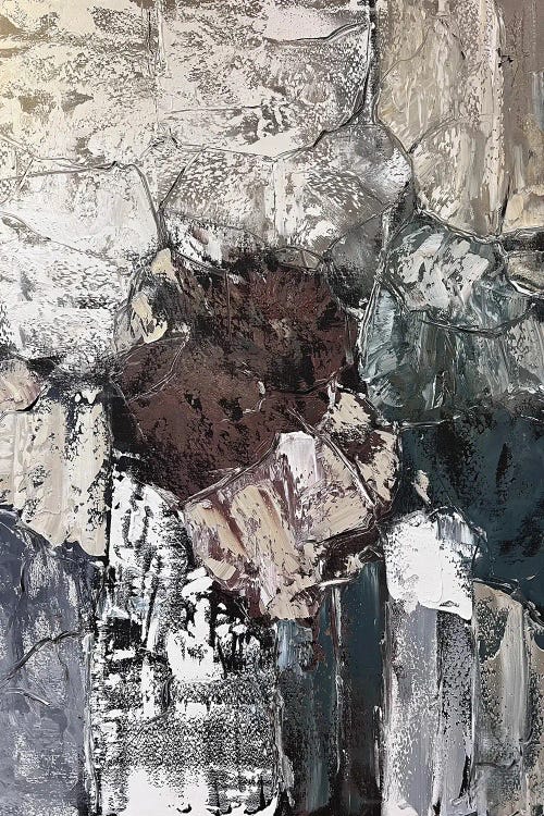 Brown-Gray Abstract by Marina Skromova wall art