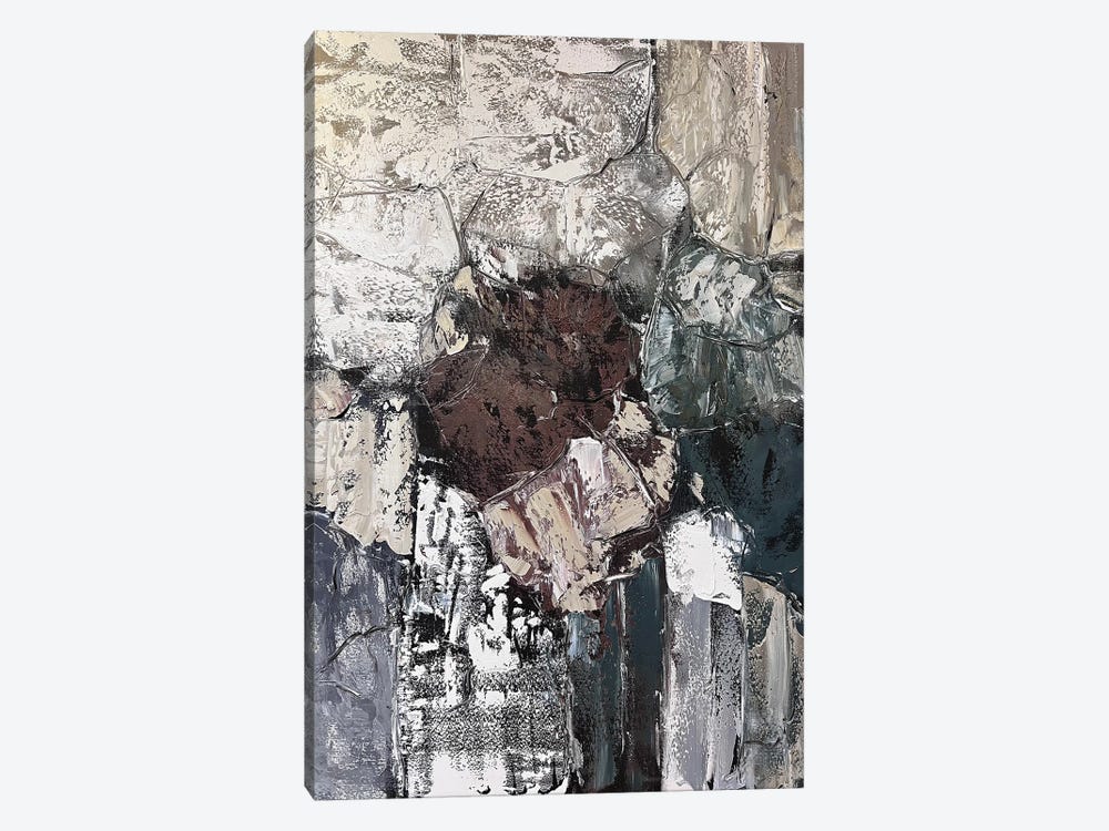 Brown-Gray Abstract by Marina Skromova 1-piece Canvas Wall Art