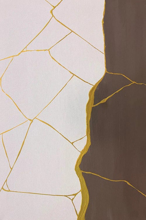 Abstraction Brown Gold by Marina Skromova wall art