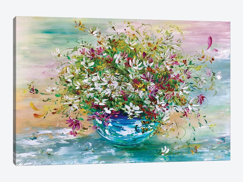 Flower Salute by Marina Skromova 1-piece Canvas Art
