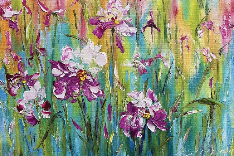 Terry Garden Irises by Marina Skromova wall art