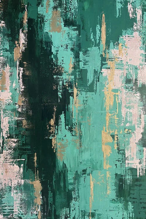 Emerald And Gold Ocean by Marina Skromova wall art