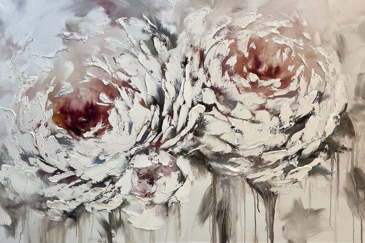 Gentle White Peonies by Marina Skromova wall art