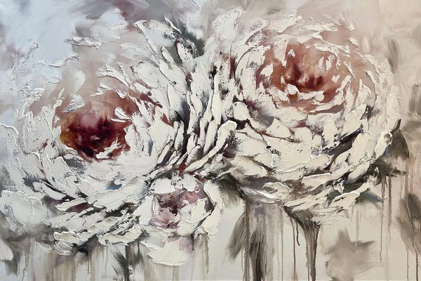 Gentle White Peonies