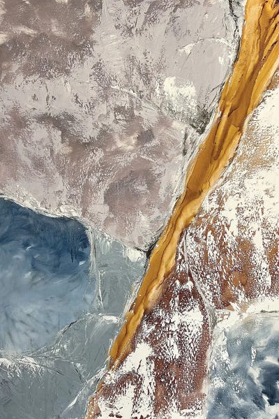 Art Pairs: Blue Orange Gray by Marina Skromova