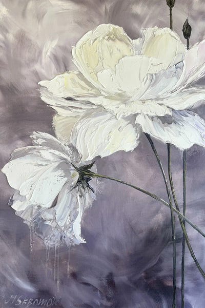 Delicate Flowers On Purple