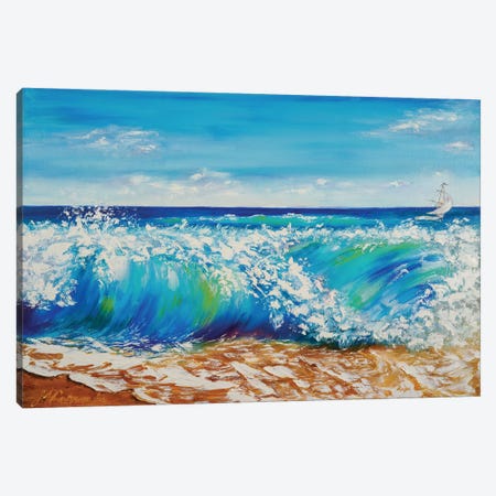 The Sound Of The Surf Canvas Print #SMV69} by Marina Skromova Canvas Art