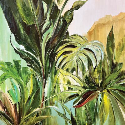 All Blues - Canvas Prints: Tropical Jungle by Marina Skromova