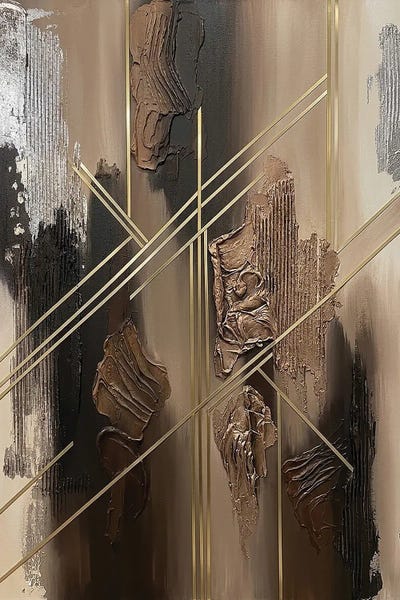 Natural Copper, Gold, And Bark