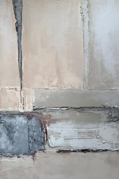Marina Skromova - Unframed Prints: Textural Silence Warm Gray by Marina Skromova