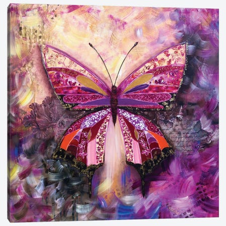 Pink Passion Canvas Print #SMV86} by Marina Skromova Canvas Print