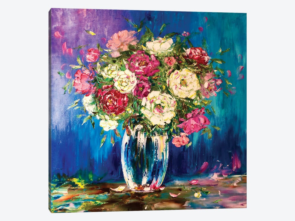 Evening Bouquet by Marina Skromova 1-piece Canvas Artwork