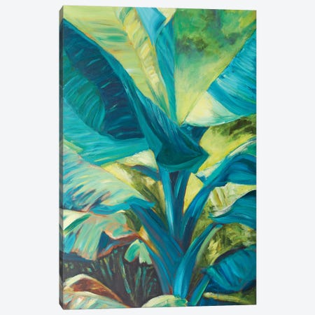 Green Banana Duo I Canvas Print #SMW10} by Suzanne Wilkins Canvas Wall Art