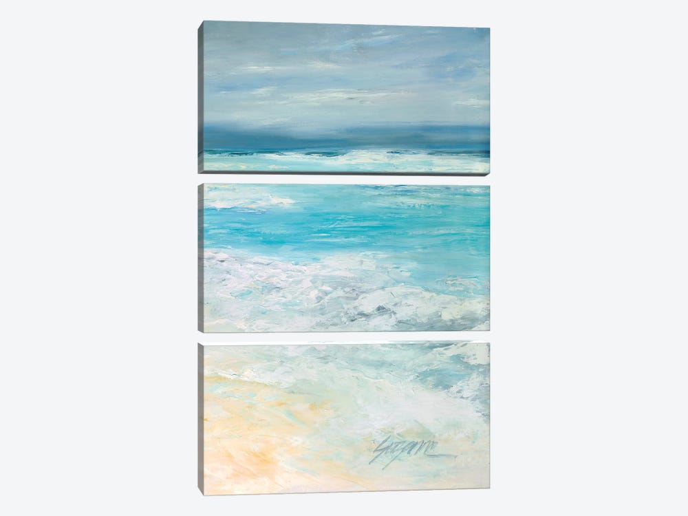Storm at Sea II by Suzanne Wilkins 3-piece Canvas Artwork