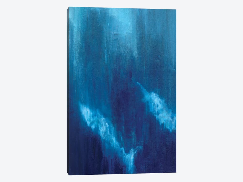 Azul Profundo Triptych I by Suzanne Wilkins 1-piece Canvas Artwork