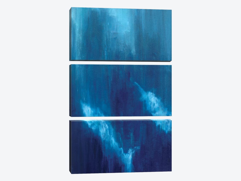 Azul Profundo Triptych I by Suzanne Wilkins 3-piece Canvas Art