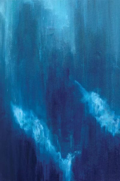 Suzanne Wilkins: Azul Profundo Triptych I by Suzanne Wilkins