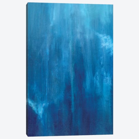 Azul Profundo Triptych II Canvas Print #SMW30} by Suzanne Wilkins Canvas Artwork