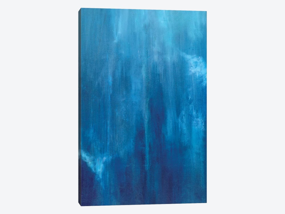 Azul Profundo Triptych II by Suzanne Wilkins 1-piece Canvas Artwork