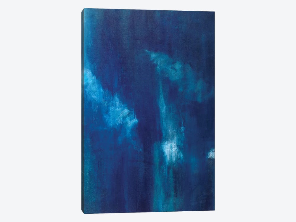 Azul Profundo Triptych III by Suzanne Wilkins 1-piece Art Print