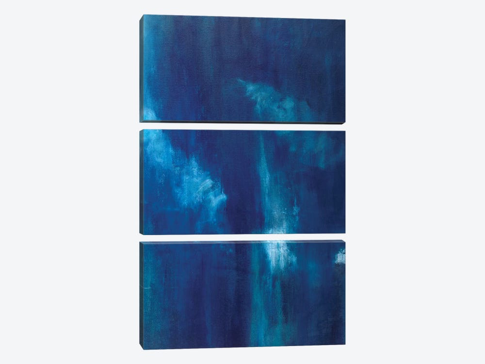 Azul Profundo Triptych III by Suzanne Wilkins 3-piece Art Print
