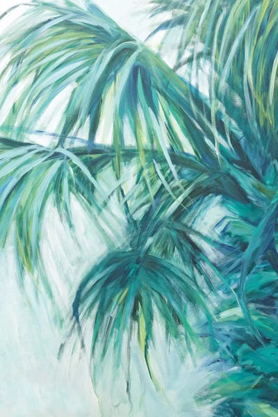 Blue Palmetto by Suzanne Wilkins framed canvas print