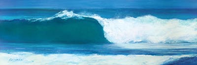 Blue Barrel by Suzanne Wilkins framed canvas print