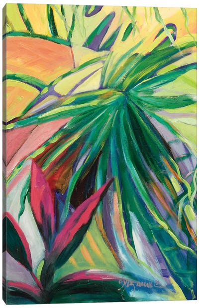 Jardin Abstracto I Canvas Art Print - Tropical Décor
